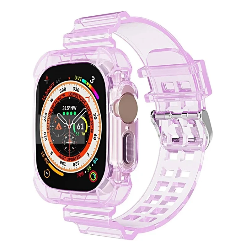 بند هاپلایت مدل Transparent Shock HL مناسب برای اپل واچ Ultra / Ultra 2 49mm