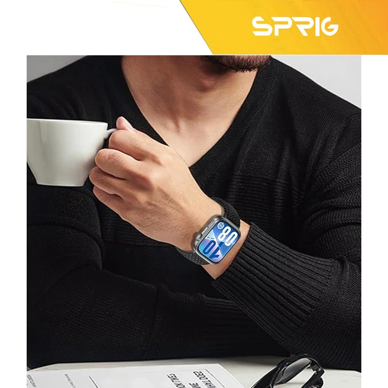 بند اسپریگ مدل Braided SL Magnet HWF-BK مناسب برای ساعت هوشمند هوآوی Fit 3/Fit 4/Fit 4 Pro 30mm