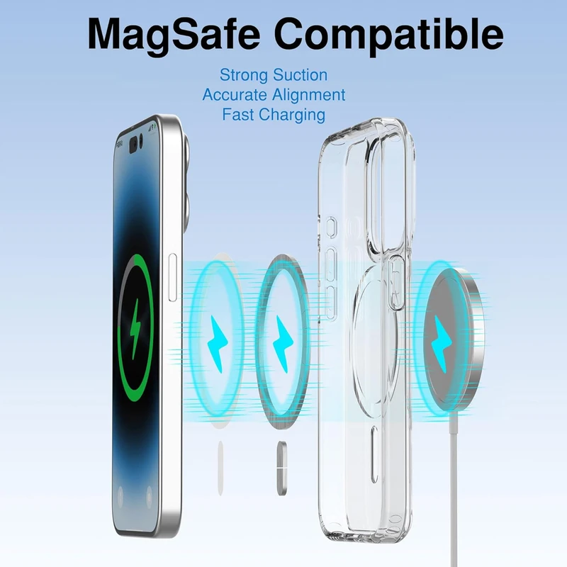 کاور هاپلایت مدل MagSafe Clear HL مناسب برای گوشی موبایل اپل iPhone 14 Pro Max به همراه محافظ لنز دوربین