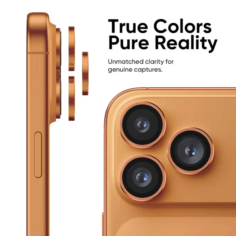محافظ لنز دوربین فلزی آکوآرا مدل RNG مناسب برای گوشی موبایل اپل iPhone 17 Pro