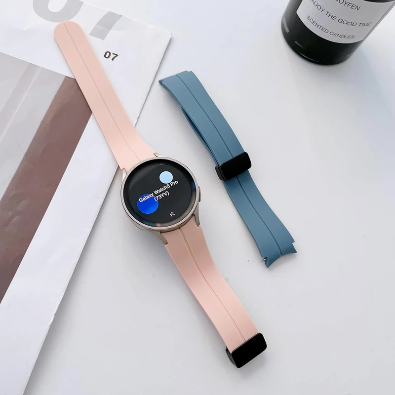 بند گلستیک مدل Magnetic ORG GL مناسب برای ساعت هوشمند سامسونگ Galaxy Watch 5 pro 45mm