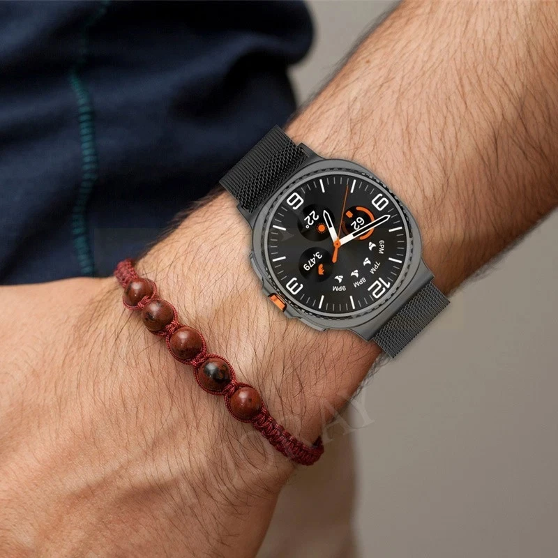 بند اسپریگ مدل Milanese W8 مناسب برای ساعت هوشمند سامسونگ Galaxy Watch 8 40mm / 8 44mm / 8 Classic 46mm