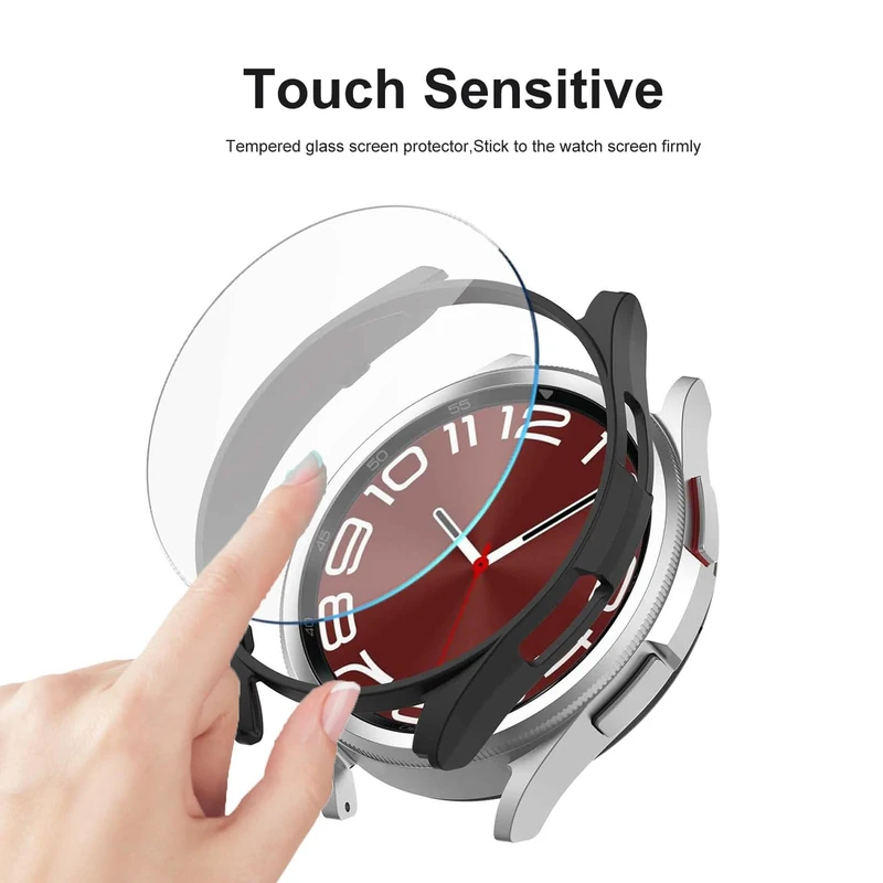 کاور هاپلایت مدل PC Bumper HL مناسب برای ساعت هوشمند سامسونگ Galaxy Watch 7 40mm به همراه محافظ صفحه نمایش