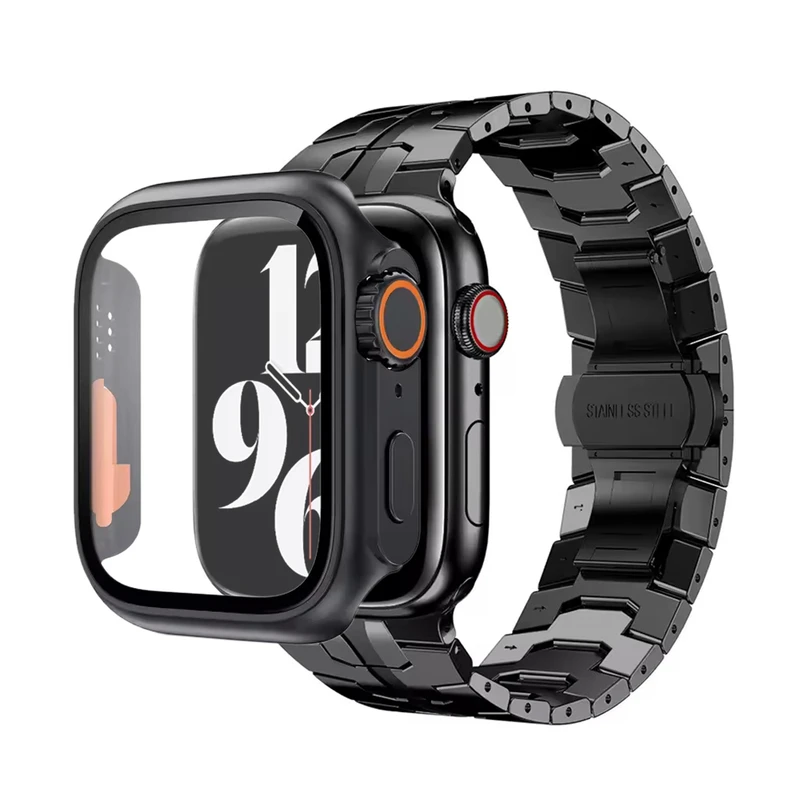 بند آکوآرا مدل Acero Ultra مناسب برای اپل واچ 45 mm سری SE2021/7/8/9 به همراه کاور