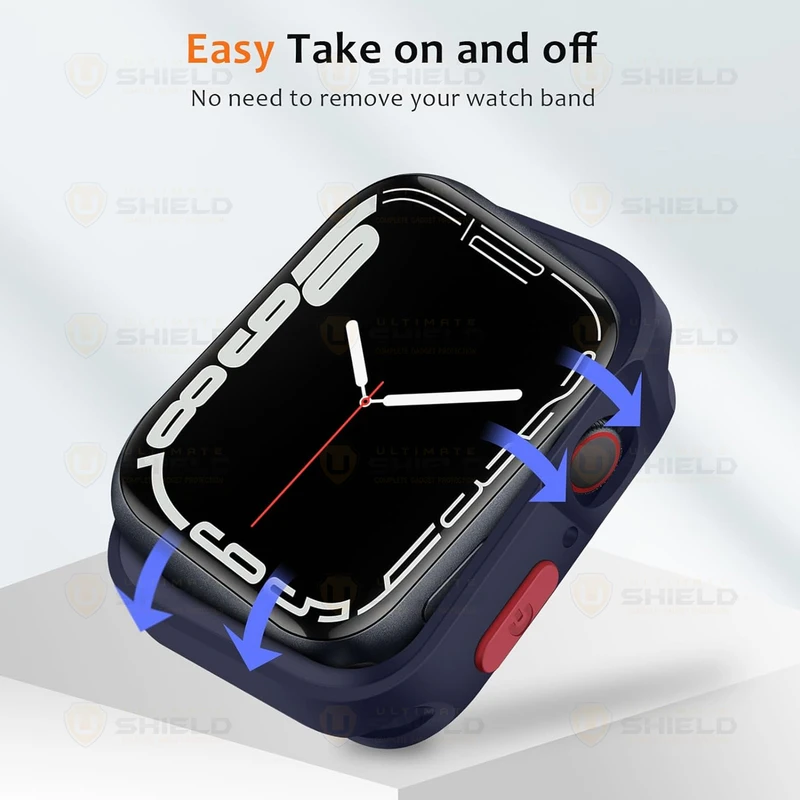 بند آلتیمیت شیلد مدل Stylish Defender مناسب برای اپل واچ 46 میلی متری سری 10 به همراه کاور