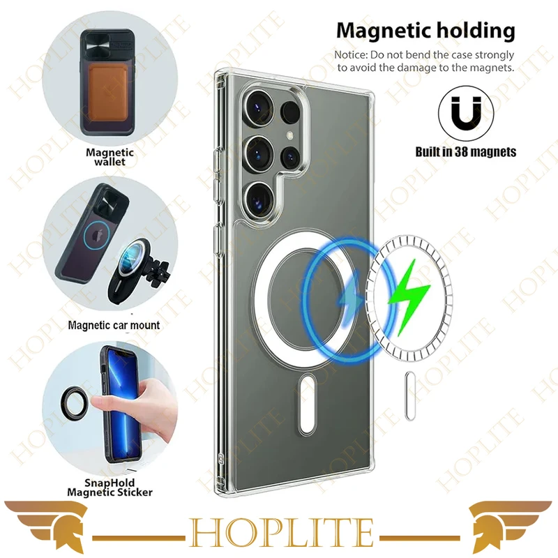 کاور هاپلایت مدل Clear-Magsafe-HL مناسب برای گوشی موبایل سامسونگ Galaxy S24 Ultra