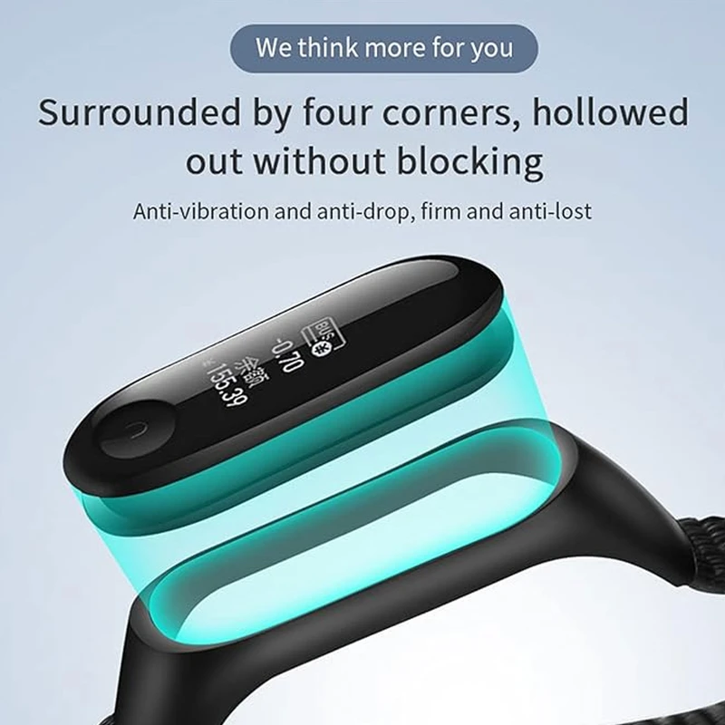 بند شیپ مدل Nylon SK SH مناسب برای ساعت هوشمند شیائومی Mi band 3/4/5/6/7