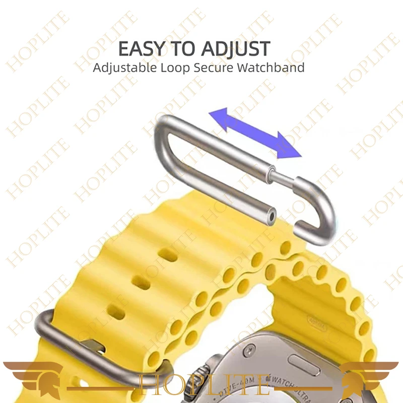 بند هاپلایت مدل Ocean-HL مناسب برای ساعت هوشمند الترا T1000 Ultra 49mm