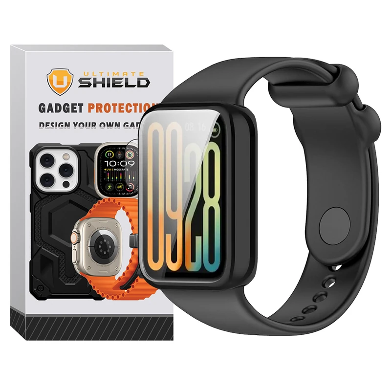 بند آلتیمیت شیلد مدل Special Jelly GRD مناسب برای ساعت هوشمند شیائومی Mi Band 9 pro به همراه کاور