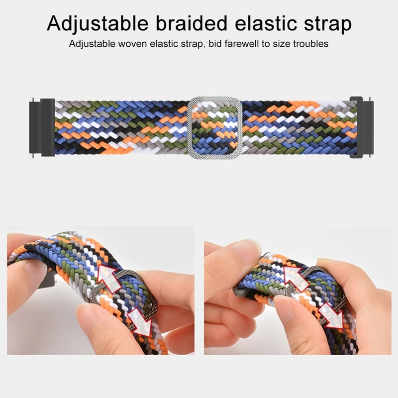بند هاپلایت مدل Mixed Braided Solo HL TW مناسب برای ساعت هوشمند ایمیکی SF1 / SF1E / SE1 / ST1