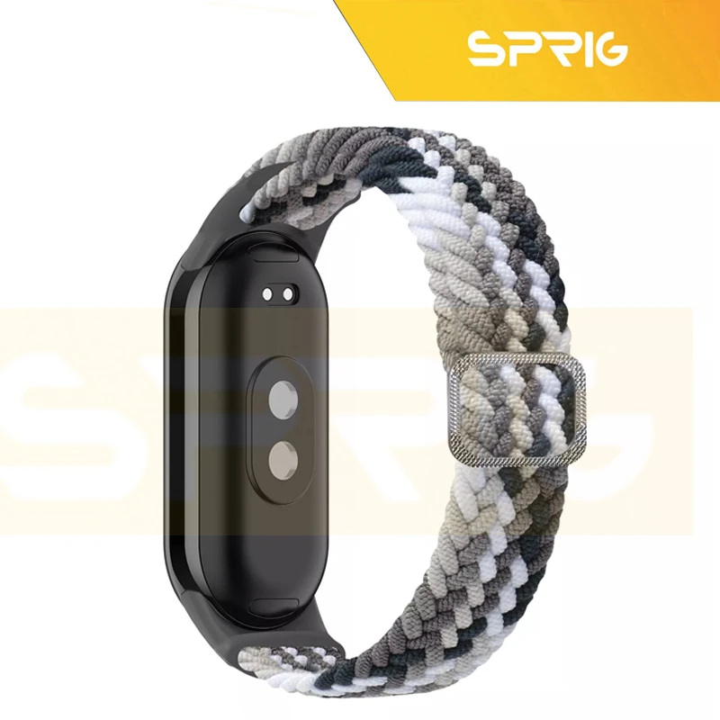 بند اسپریگ مدل Braided Dual colors مناسب برای ساعت هوشمند شیائومی Mi band 10