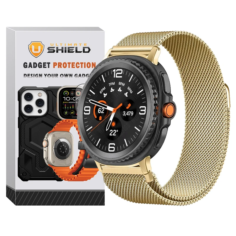 بند آلتیمیت شیلد مدل Milanese NV8 مناسب برای ساعت هوشمند سامسونگ Galaxy Watch 8 Classic 46mm