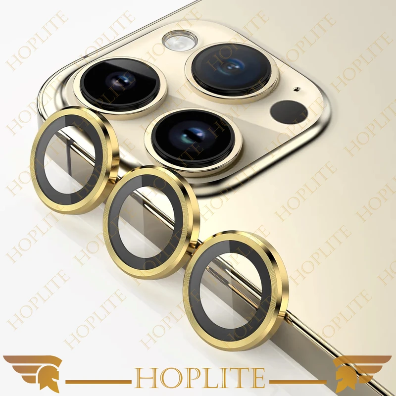 محافظ لنز دوربین هاپلایت مدل Ring-Metal-HL مناسب برای گوشی موبایل اپل Iphone 15 Pro Max