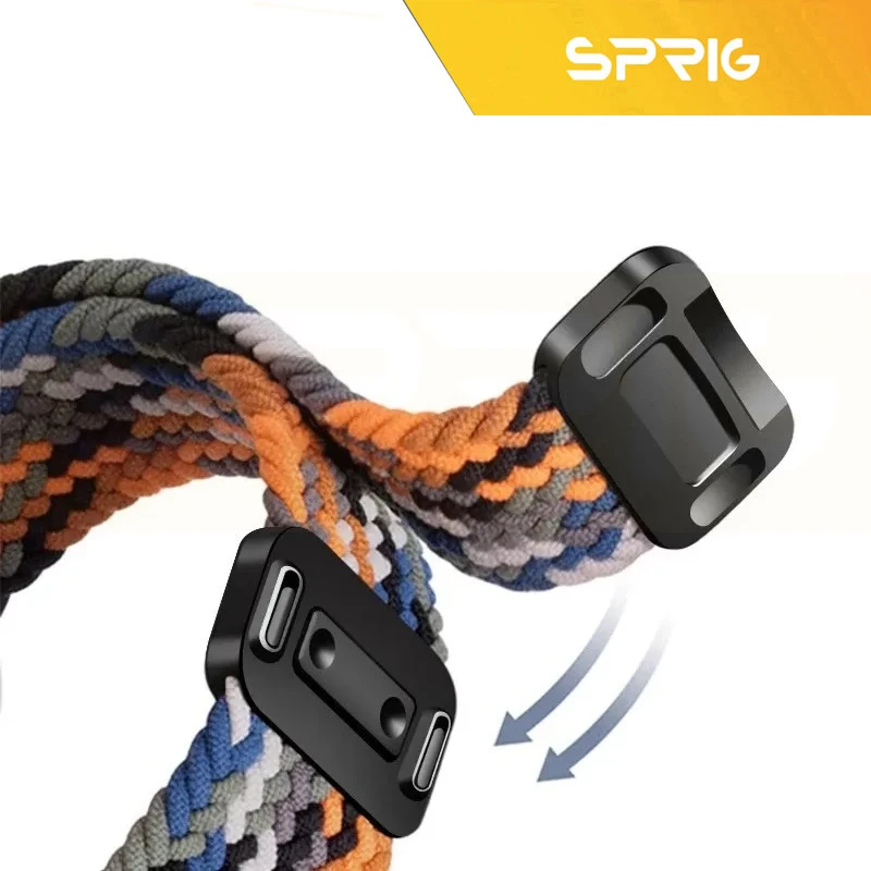 بند اسپریگ مدل Braided MG Amizze مناسب برای اپل واچ سری 4/5/6/Se سایز 44 mm به همراه کاور