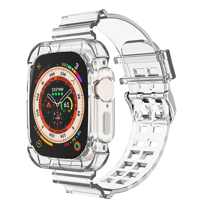 بند پلاس مدل Transparent Shock PL مناسب برای اپل واچ Ultra / Ultra 2 49mm