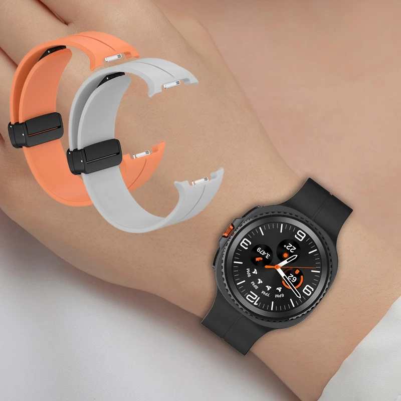 بند اسپریگ مدل Silicone Magnet W8 مناسب برای ساعت هوشمند سامسونگ Galaxy Watch 8 Classic 46mm