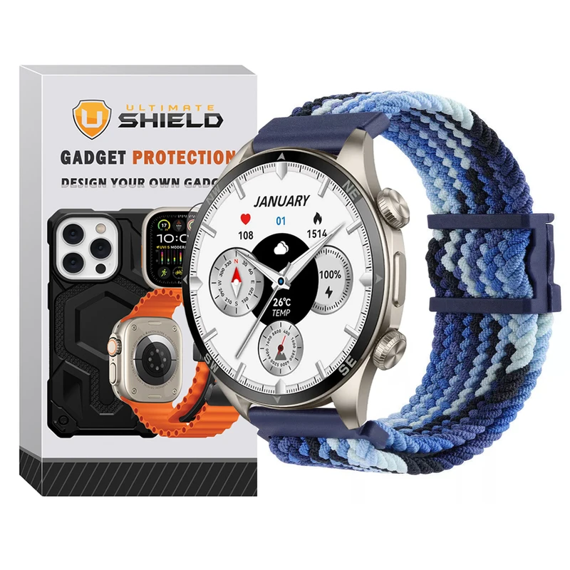 بند آلتیمیت شیلد مدل Braided Magnet TW مناسب برای ساعت هوشمند گلوریمی GX Sport 22mm