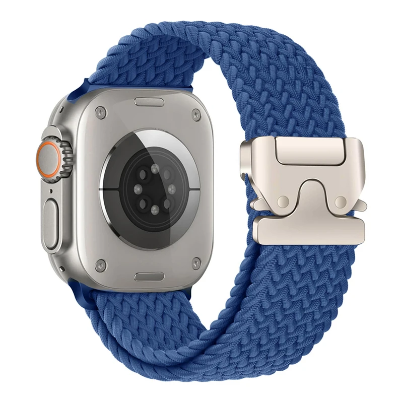 بند ساعت آکوآرا مدل Woven Parachute مناسب برای اپل واچ 44 mm سری SE