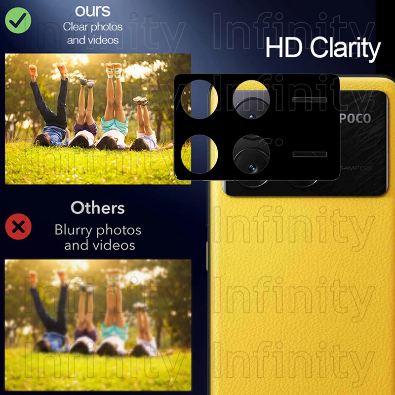 محافظ لنز دوربین اینفینیتی مدل 3D-IN مناسب برای گوشی موبایل شیائومی Poco X6 Pro