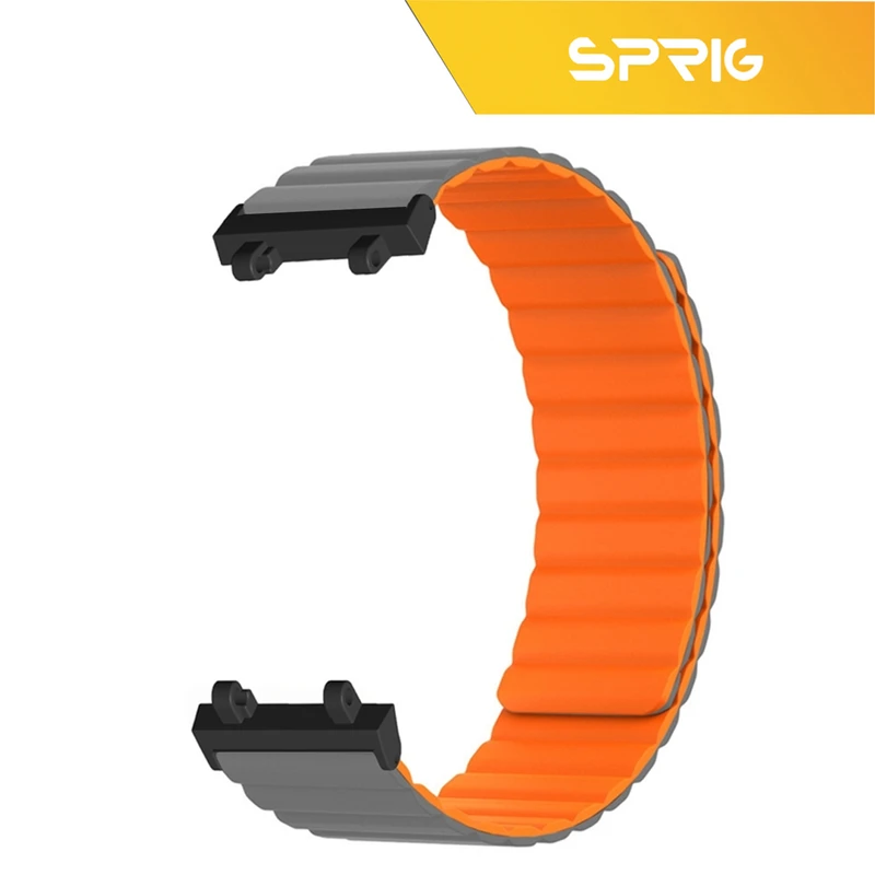 بند اسپریگ مدل Sic Magnetic Link GRY مناسب برای ساعت هوشمند ساعت هوشمند امیزفیت Trex 2 47mm