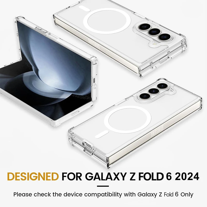 کاور آکوآرا مدل MagSafe مناسب برای گوشی موبایل سامسونگ Galaxy Z Fold 6
