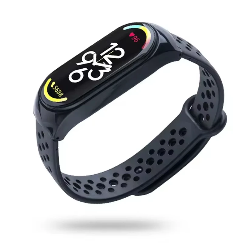 بند مدل HB-Guard مناسب برای ساعت هوشمند شیائومی Mi band 3/4/5/6/7 مجموعه 12 عددی