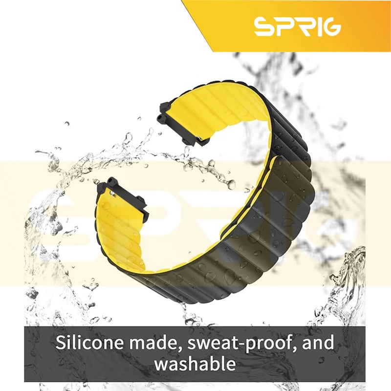 بند اسپریگ مدل Sic Magnetic Link BK مناسب برای ساعت هوشمند ساعت هوشمند امیزفیت Trex 2 47mm