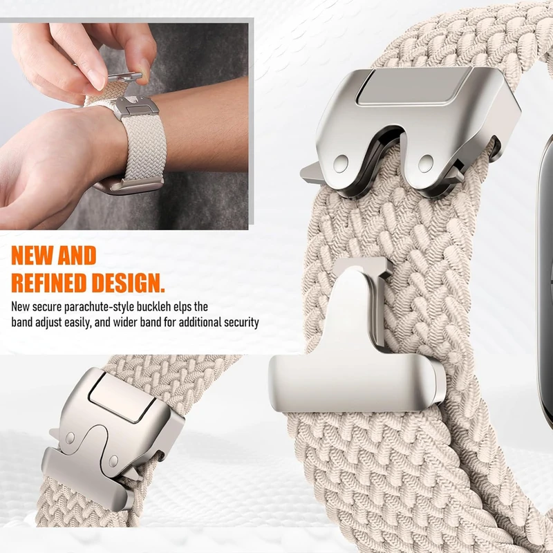 بند ساعت آکوآرا مدل Woven Parachute مناسب برای اپل واچ 49 mm سری Ultra