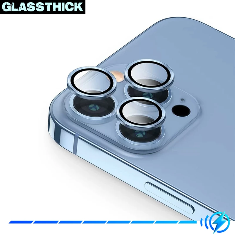 محافظ لنز دوربین گلستیک مدل Ring Metal مناسب برای گوشی موبایل اپل Iphone 13 Pro / 13 Pro Max