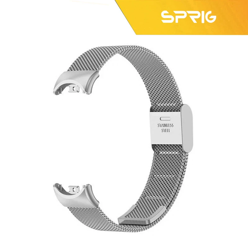 بند اسپریگ مدل milanese SGK مناسب برای ساعت هوشمند شیائومی Mi band 8/9 12mm