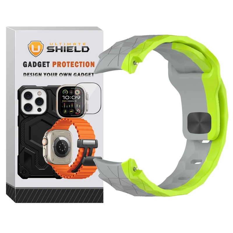 بند آلتیمیت شیلد مدل Ball Band Arc Mix مناسب برای ساعت هوشمند سامسونگ Galaxy Watch 4 40mm / Watch 4 44mm / Watch 4 Classic 42mm / Watch 4 Classic 46mm