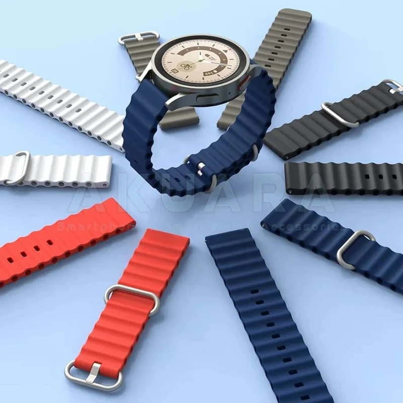 بند ساعت آکوآرا مدل Ocean AK مناسب برای ساعت هوشمند میبرو لایت 2 / لایت 3 / لایت 3 پرو سایز 22mm