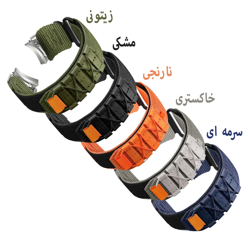 بند اسپریگ مدل Nylon ORG Outdoor مناسب برای ساعت هوشمند سامسونگ Galaxy Watch 6 44mm