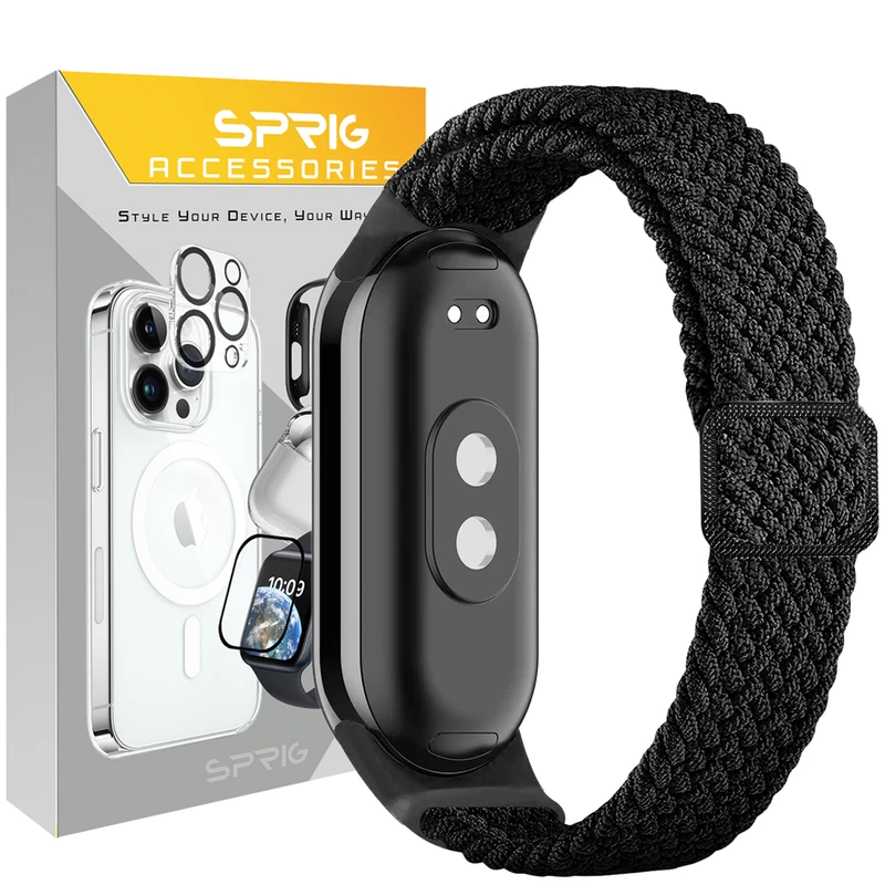 بند اسپریگ مدل Braided Solo مناسب برای ساعت هوشمند شیائومی Mi band 10
