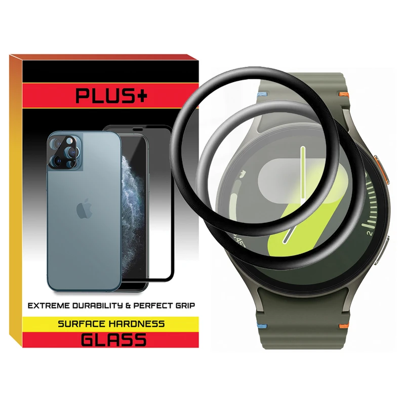 محافظ صفحه نمایش پلاس مدل Pmma-PL مناسب برای ساعت هوشمند سامسونگ Galaxy Watch 7 40mm بسته دو عددی
