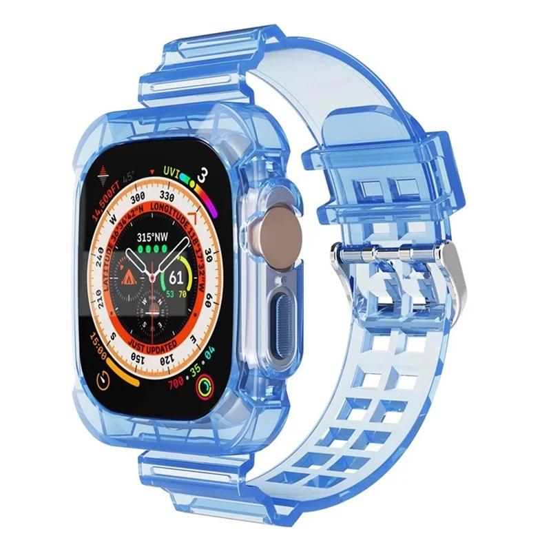 بند هاپلایت مدل Transparent Shock HL مناسب برای اپل واچ Ultra / Ultra 2 49mm