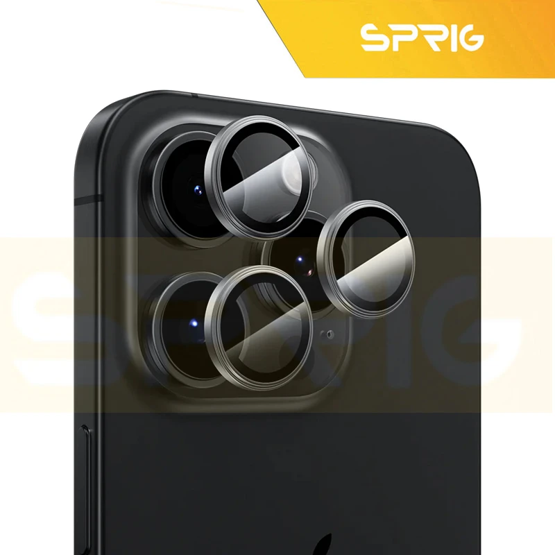 محافظ لنز دوربین اسپریگ مدل Ring Metal Luxury مناسب برای گوشی موبایل اپل Iphone 13 Pro / 13 Pro max