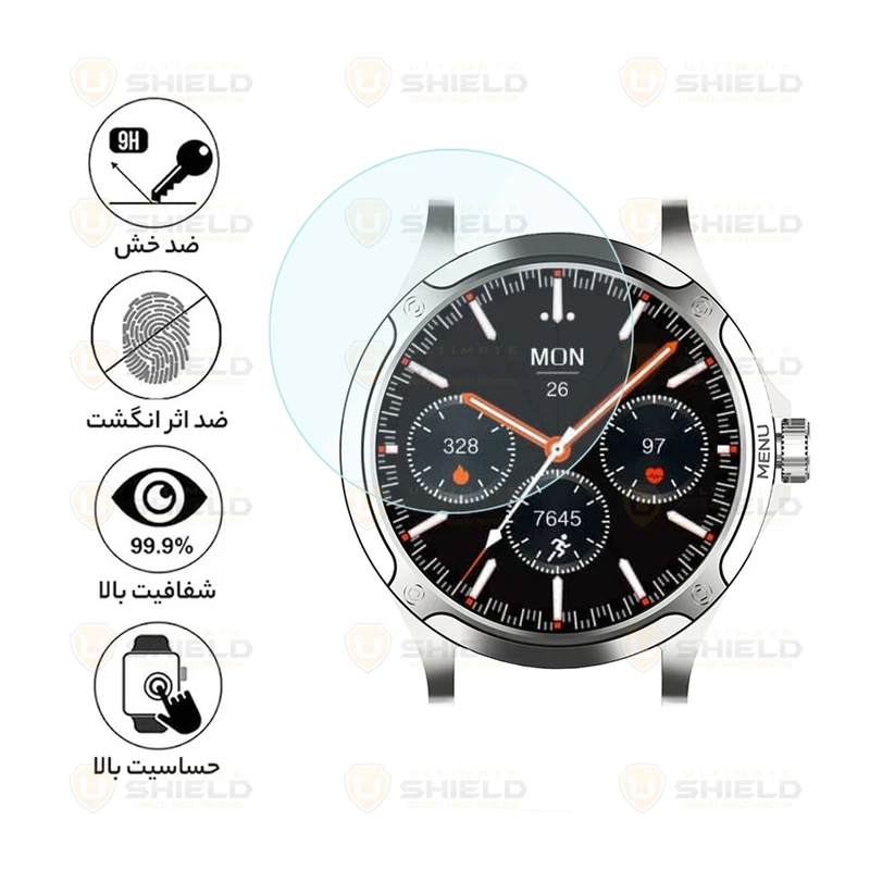 محافظ صفحه نمایش آلتیمیت شیلد مدل SH-UL مناسب برای ساعت هوشمند تی سی اچ HD2 3D Hero 2 بسته سه عددی