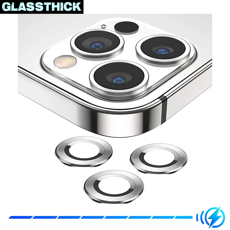 محافظ لنز دوربین گلستیک مدل Ring Metal مناسب برای گوشی موبایل اپل Iphone 13 Pro / 13 Pro Max