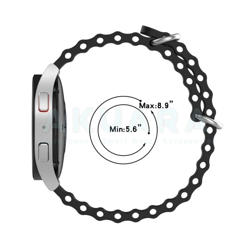 بند ساعت آکوآرا مدل Ocean AK مناسب برای ساعت هوشمند شیائومی Redmi Watch 5 Active / Redmi Watch 5 Lite سایز 22mm