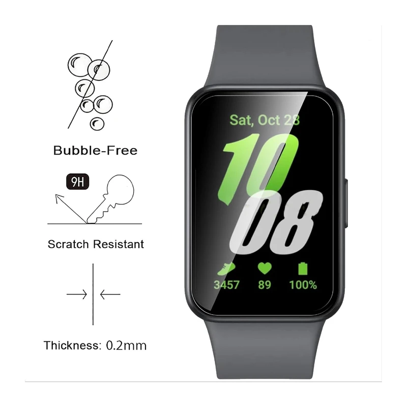 محافظ صفحه نمایش هاپلایت مدل Pmma-HL مناسب برای ساعت هوشمند سامسونگ Galaxy Watch Fit 3 بسته سه عددی