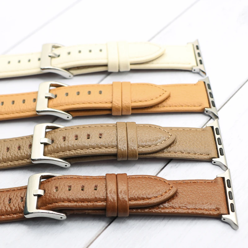بند هاپلایت مدل Classic Leather HL مناسب برای اپل واچ سری 4/5/6/Se سایز 44 میلیمتری