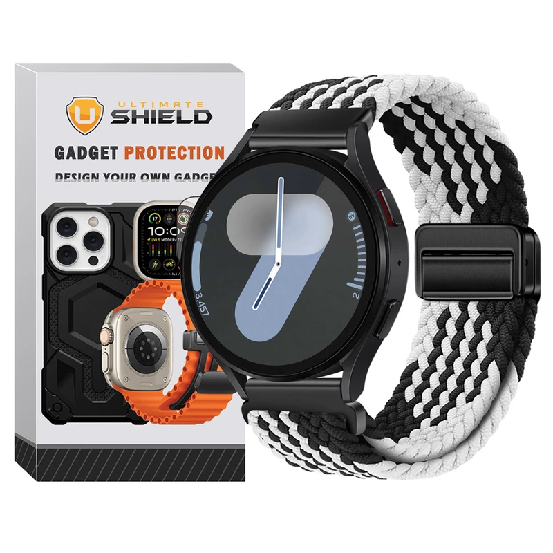 بند آلتیمیت شیلد مدل Braided Magsolo Mix مناسب برای ساعت هوشمند Galaxy Watch 6 classic 43mm / 6 classic 47mm