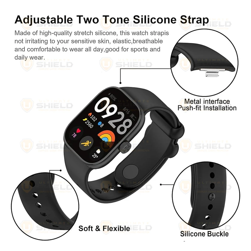 بند آلتیمیت شیلد مدل Special GRD مناسب برای ساعت هوشمند شیائومی Mi Band 9 pro به همراه کاور