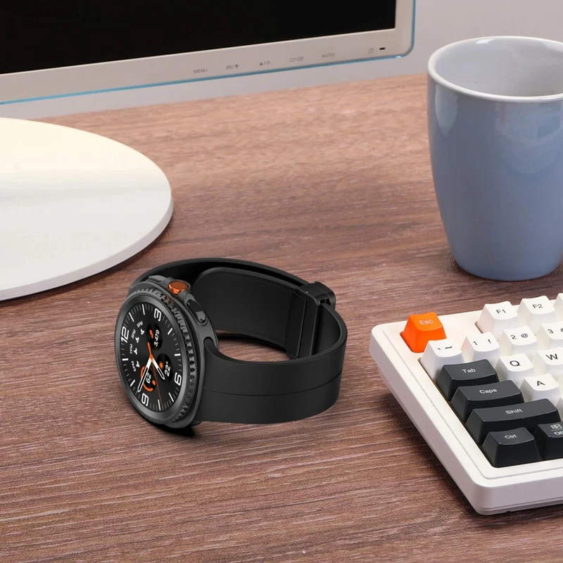 بند اسپریگ مدل Silicone Magnet W8 مناسب برای ساعت هوشمند سامسونگ Galaxy Watch 8 Classic 46mm