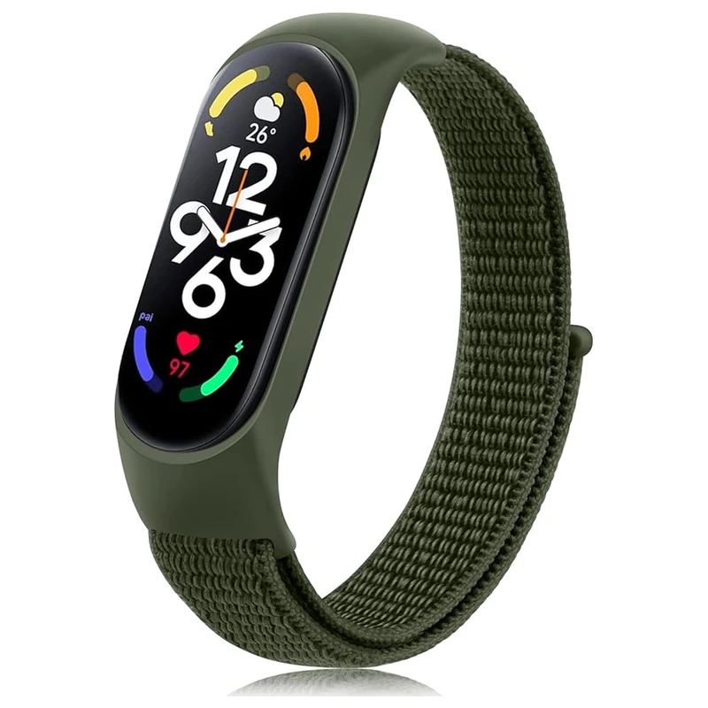 بند شیپ مدل Nylon SK SH مناسب برای ساعت هوشمند شیائومی Mi band 3/4/5/6/7