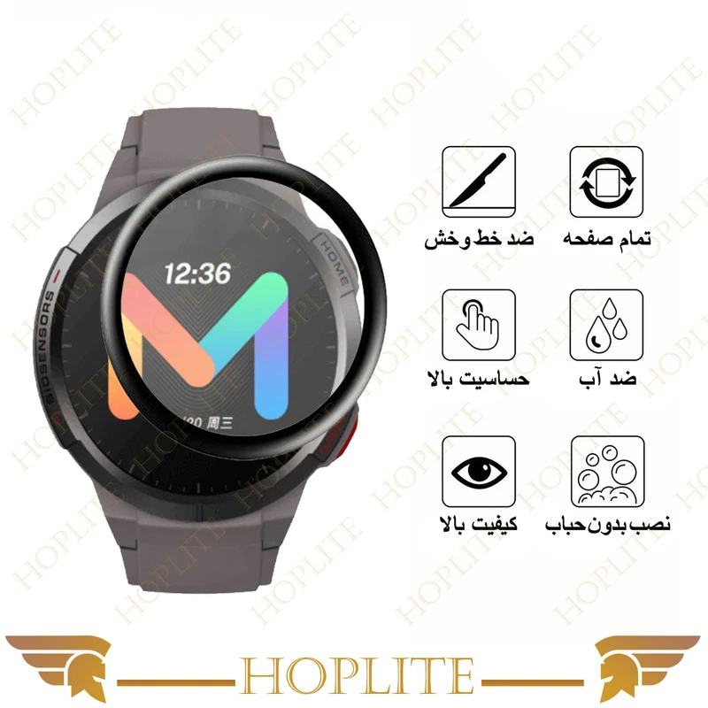 محافظ صفحه نمایش نانو هاپلایت مدل Pmma-HL مناسب برای ساعت هوشمند میبرو GS بسته دو عددی