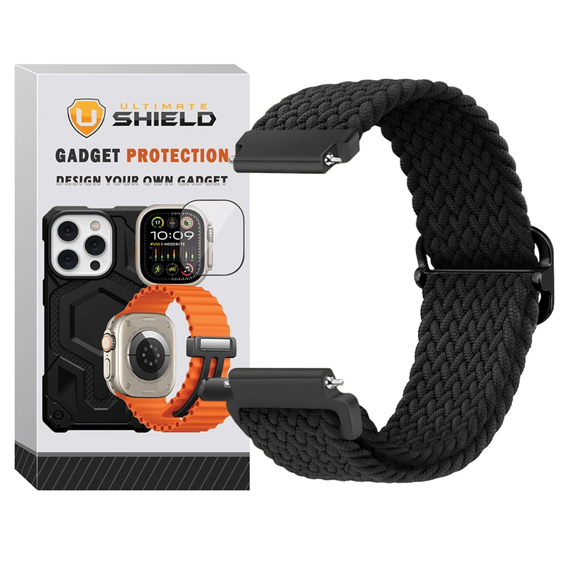 بند آلتیمیت شیلد مدل Braided LP TW مناسب برای ساعت هوشمند گلوریمی GS1 Pro / GS2 / GS2 / GS2 SE / GX Race / GS2 X 22mm
