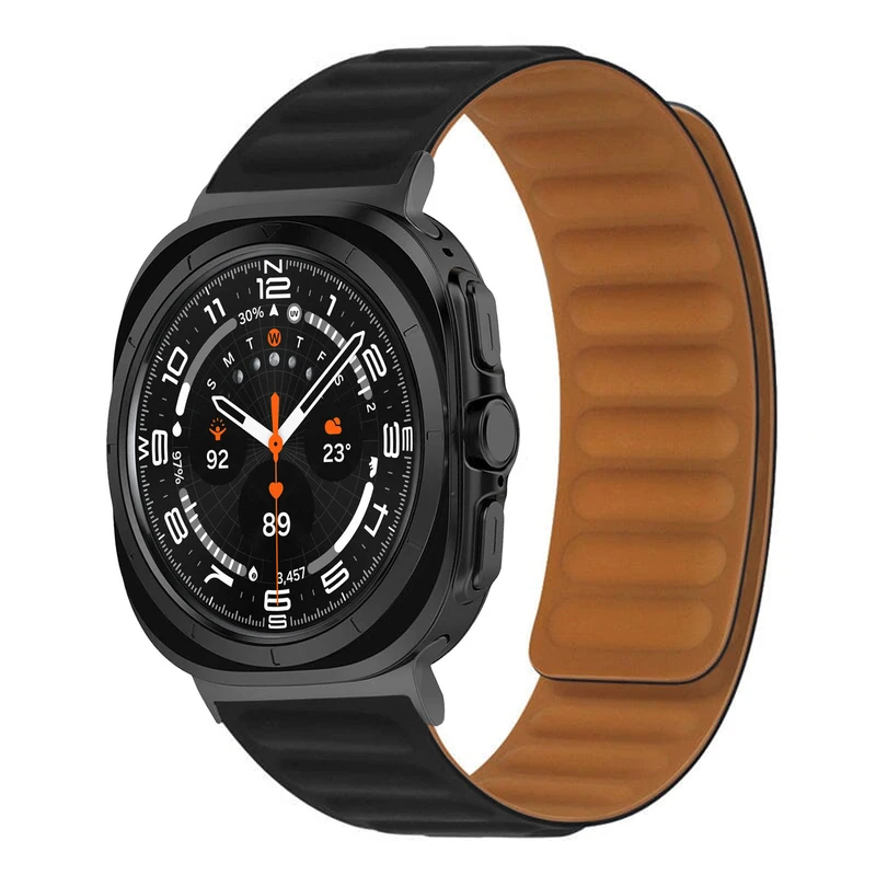 بند هاپلایت مدل Magnetic LP Black HL مناسب برای ساعت هوشمند سامسونگ Galaxy Watch 7 Ultra 47mm