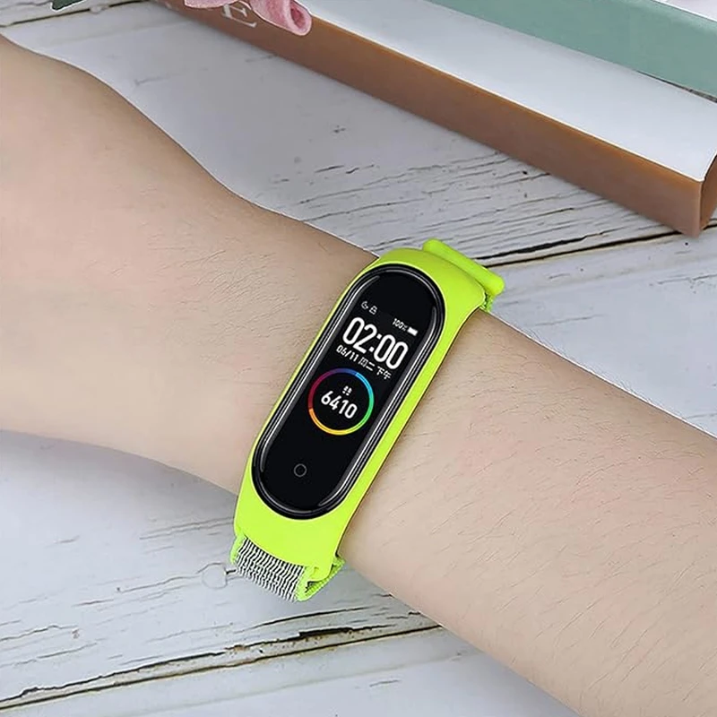 بند هاپلایت مدل Nylon SK HL مناسب برای ساعت هوشمند شیائومی Mi band 3/4/5/6/7